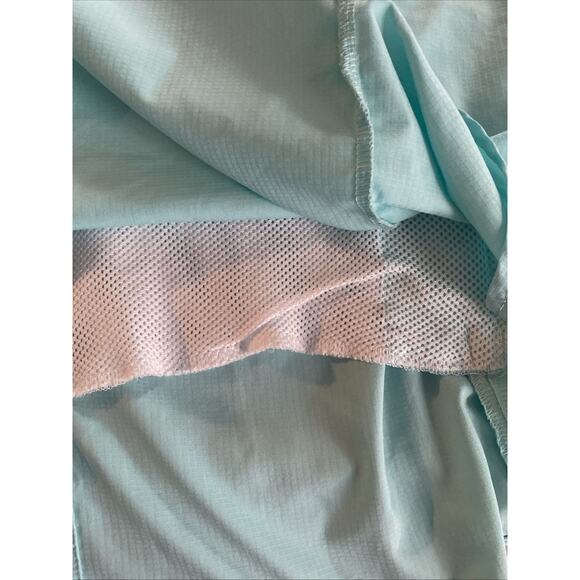 Columbia PFG Vented Short Sleeve Button Down Shirt Mens Sz 2 XL Mint Green - Picture 8 of 8